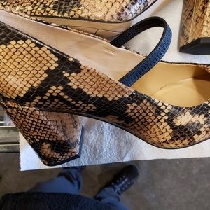 Franco sarto faux snake skin shoed
